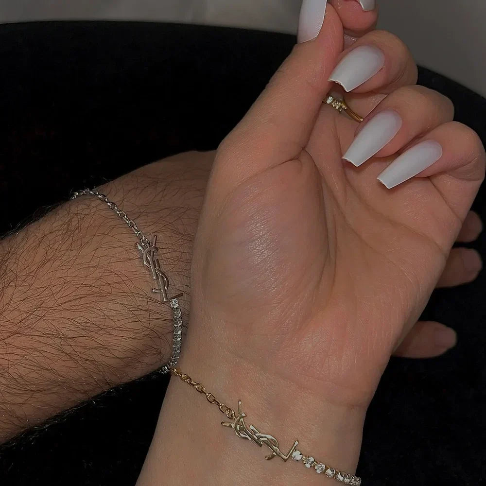 YSL - diamond saint luxury armbånd - guld