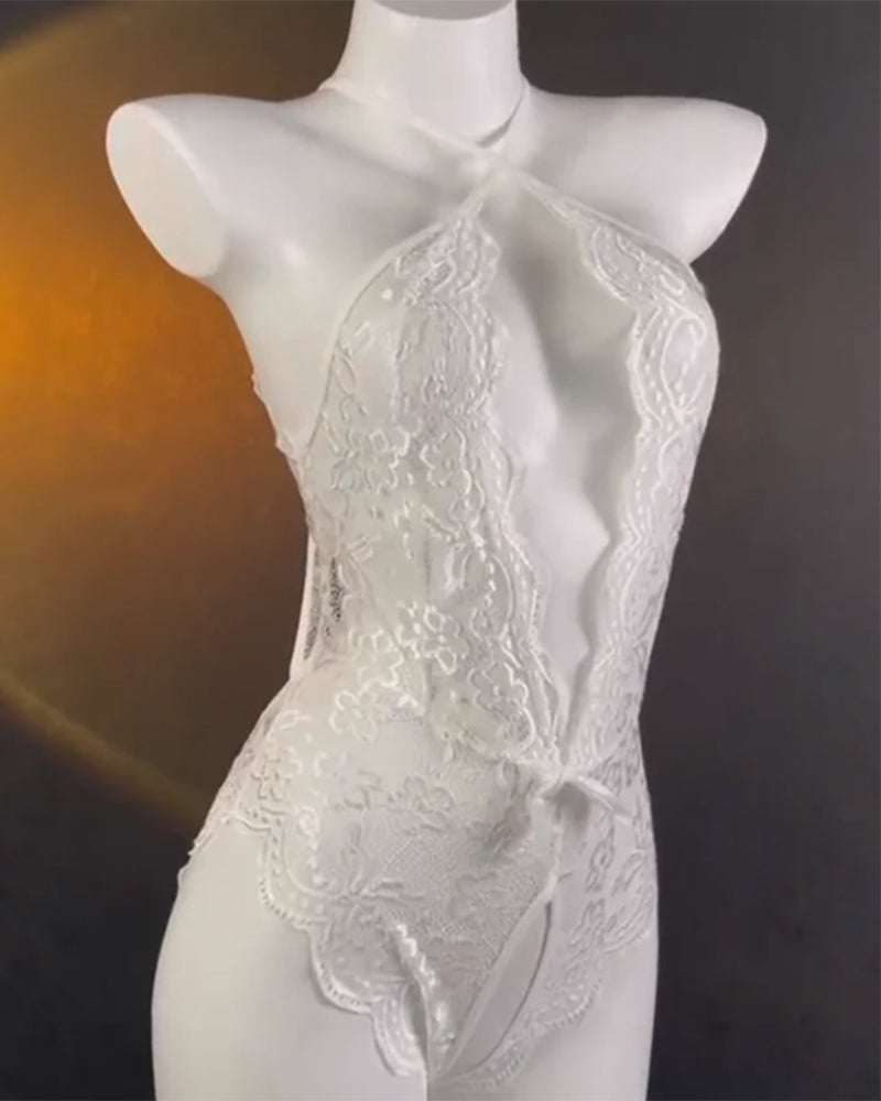 Frida™ | Blonde underkjole uden ryg i ét stykke