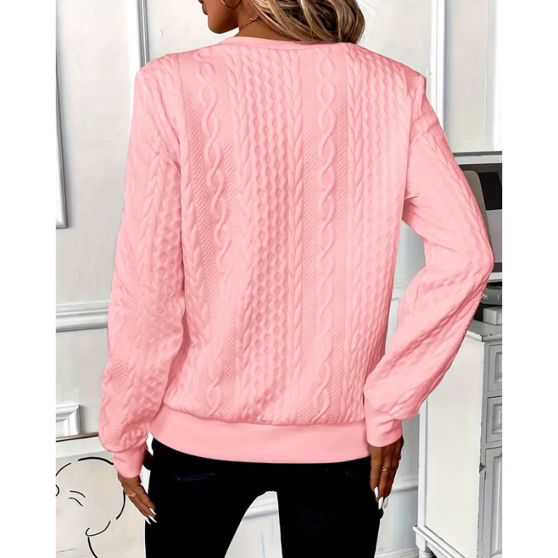 Susan™ | Sweater med lynlås