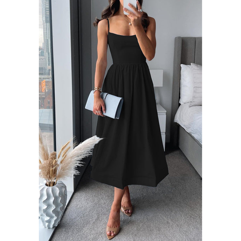 Martina™ | Elegant midi med stropper