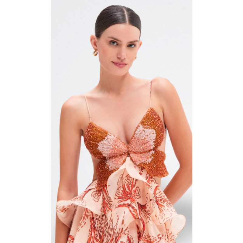 Nahia™ | Elegant kjole med flæser