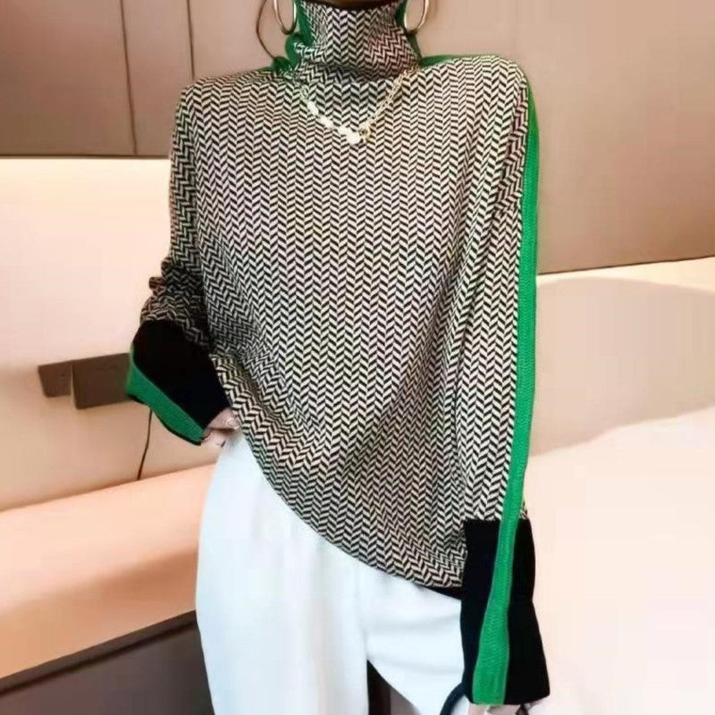 Malou™ | Sweater med høj hals