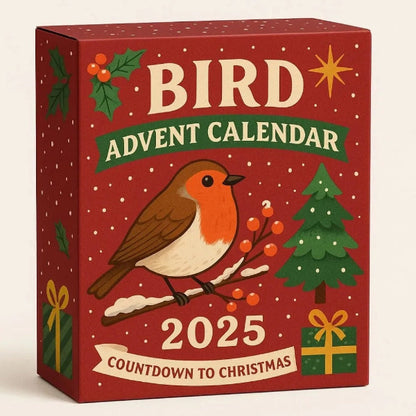 🐦 Fugle Adventskalender 2025 – JuleNedtælling med 24 søde mini-fuglefigurer