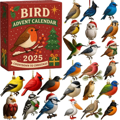 🐦 Fugle Adventskalender 2025 – JuleNedtælling med 24 søde mini-fuglefigurer