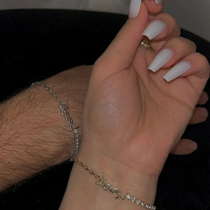 YSL - diamond saint luxury armbånd - guld