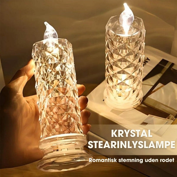 CrystalFlame™ – luksuriøs stearinlyslampe