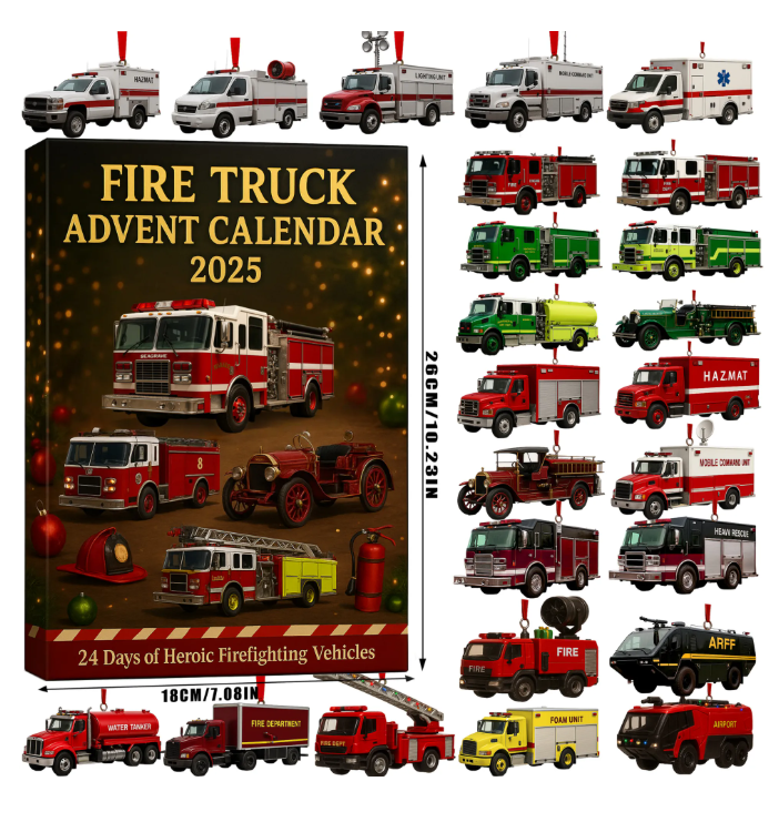 🚒🔥Brandbil-adventskalender 2025🎁🌲