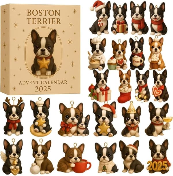 Boston Terrier Julekalender 2025