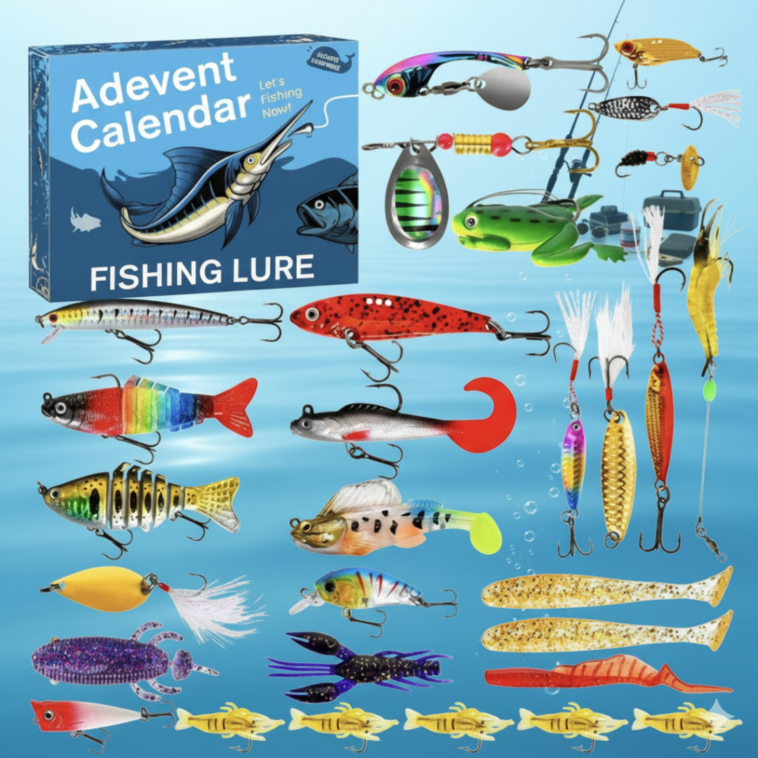 🎣 24 Dages Fiskegrej Adventskalender