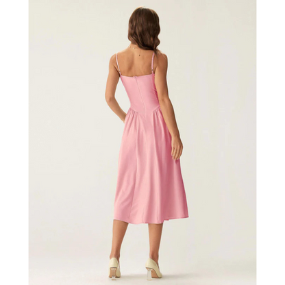 Sofia™ - Elegant midikjole med firkantet hals