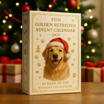 Sjov Golden Retriever Julekalender 2025