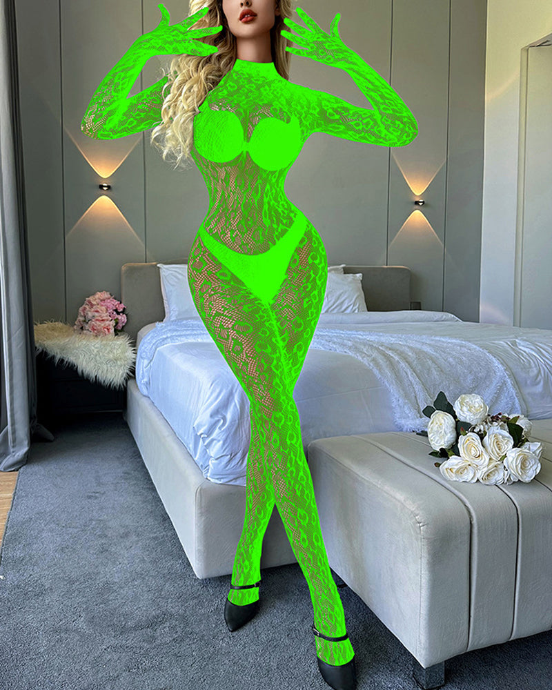 Undertøj Langærmet En Delig Fiskenetstrømper