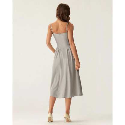 Sofia™ - Elegant midikjole med firkantet hals