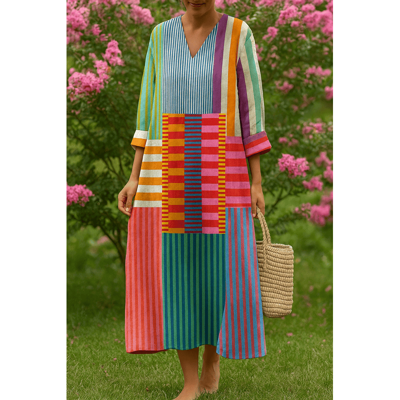 Lia™ | Elegant geometrisk kjole