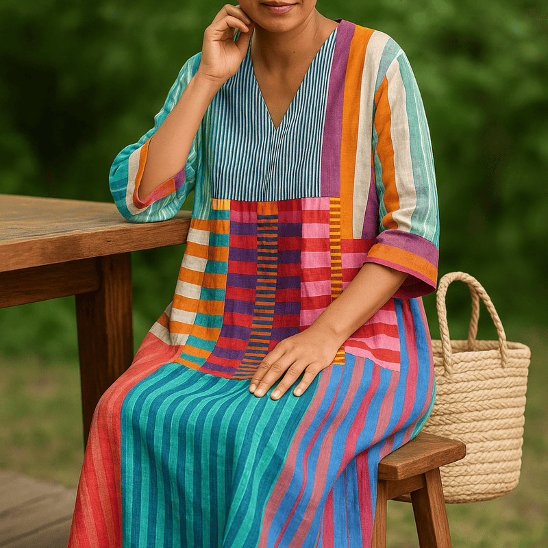 Lia™ | Elegant geometrisk kjole