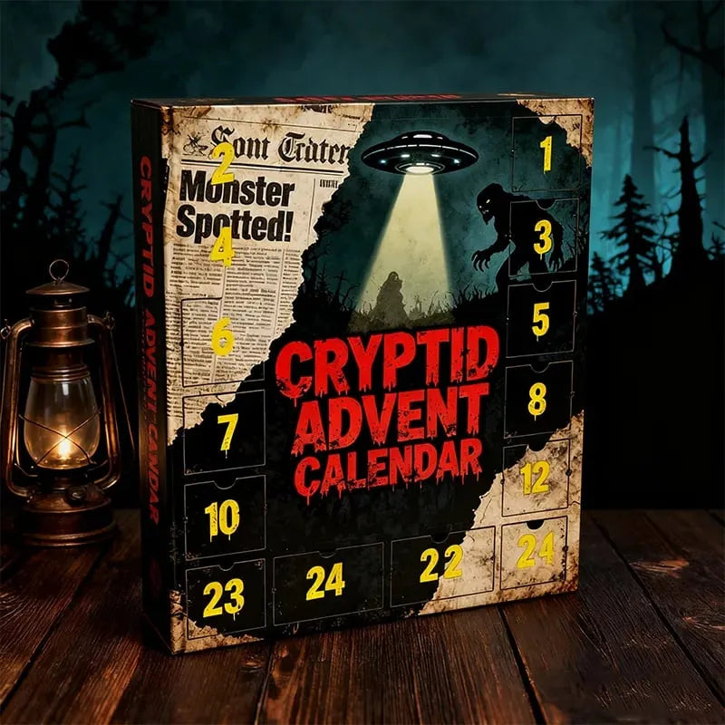 🦍🛸 2025 Cryptid Julekalender – Pak det Ukendte Ud Denne Jul 🎁👽