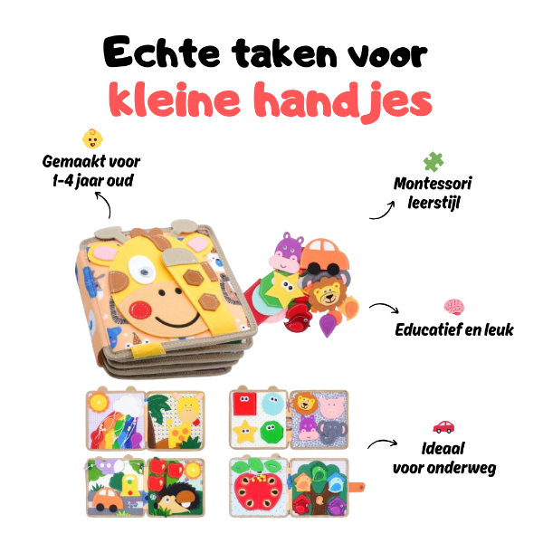 Montessori Busy Book – Lær mens du leger