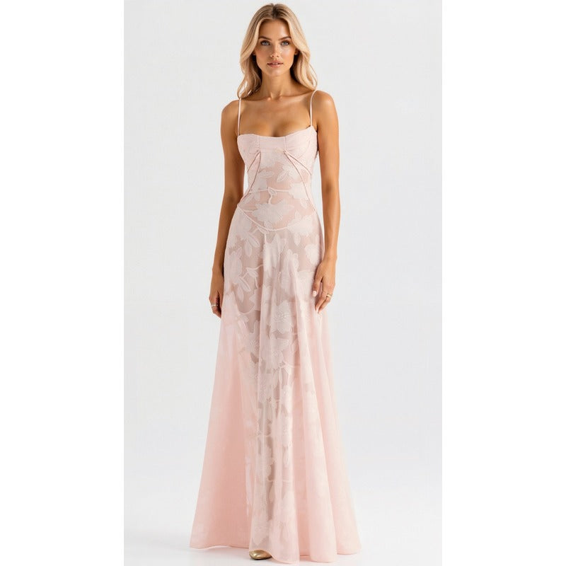 Naya™ | Lang kjole med tynde stropper