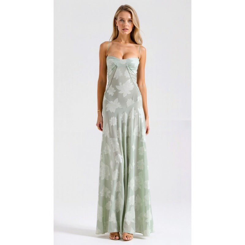 Naya™ | Lang kjole med tynde stropper