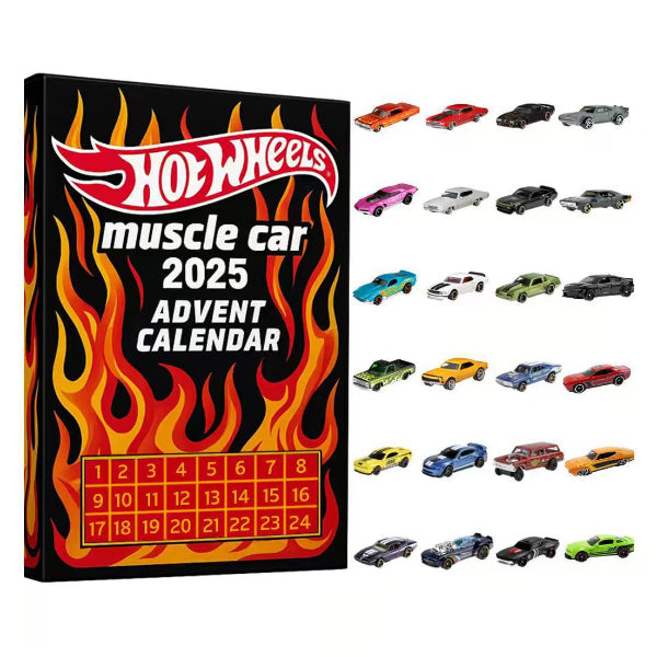 🚗🔥 Hot Wheels Muscle Car Julekalender 2025 🔥🚗