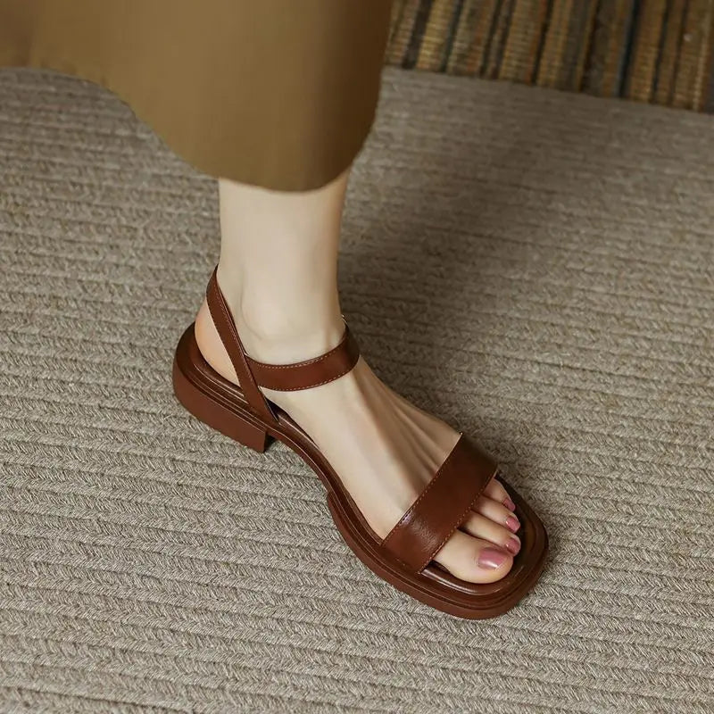Ricci™ - Afslappet sandal i læder