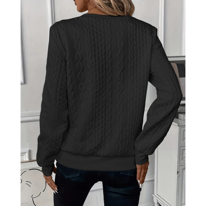 Susan™ | Sweater med lynlås