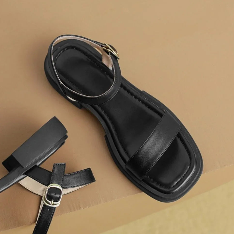 Ricci™ - Afslappet sandal i læder