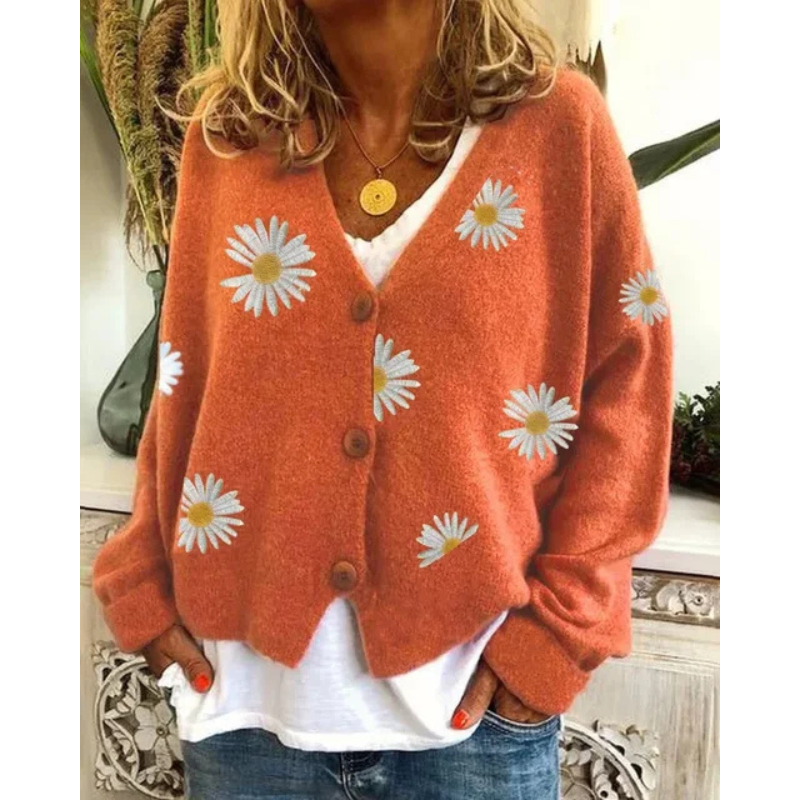 Theresia™ | Broderet cardigan