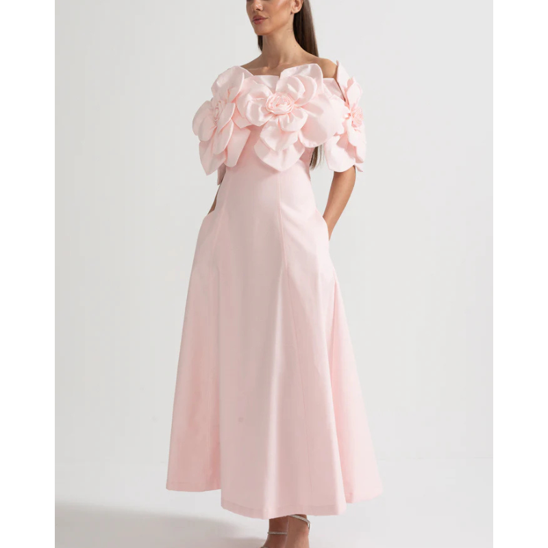 Merle™ |  Blomstret midi-kjole