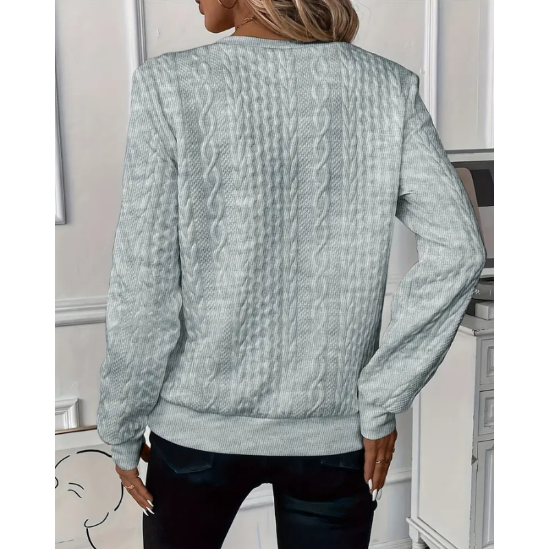 Susan™ | Sweater med lynlås