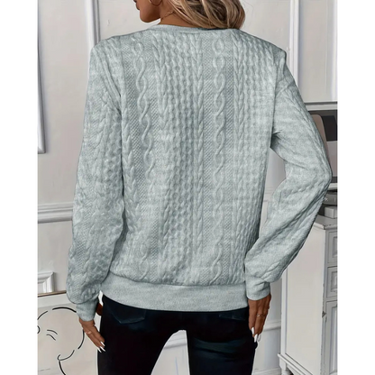 Susan™ | Sweater med lynlås
