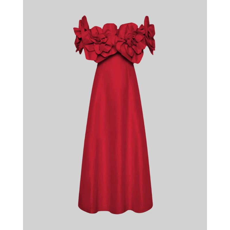 Merle™ |  Blomstret midi-kjole