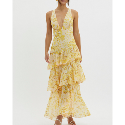 Faye™ | Bloom shift midi-kjole