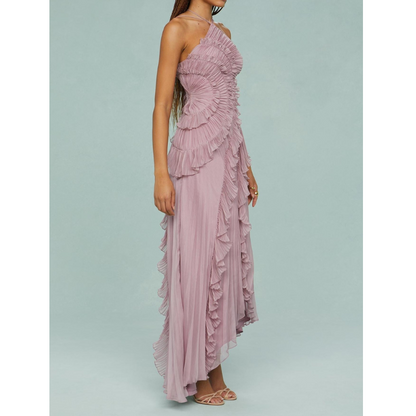 Mireva™ | lang, flydende kjole med havstrømsmønster