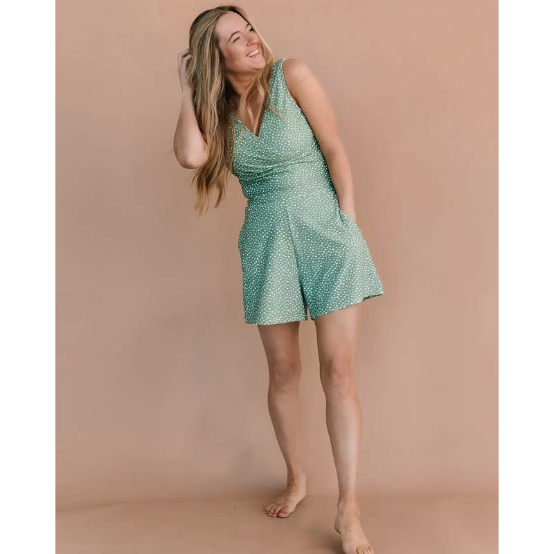 Anouk™ | Badedragt med flæser og indbygget bh