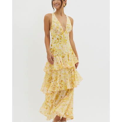 Faye™ | Bloom shift midi-kjole