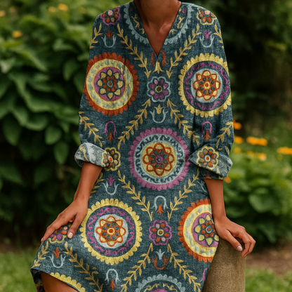 Maxine™ | Elegant geometrisk kjole