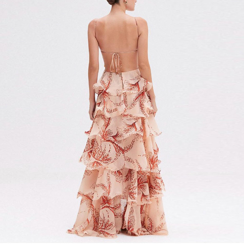 Nahia™ | Elegant kjole med flæser