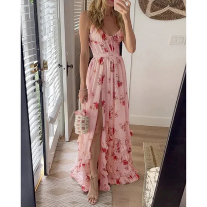 Sonja™ | Blomstret midi-kjole