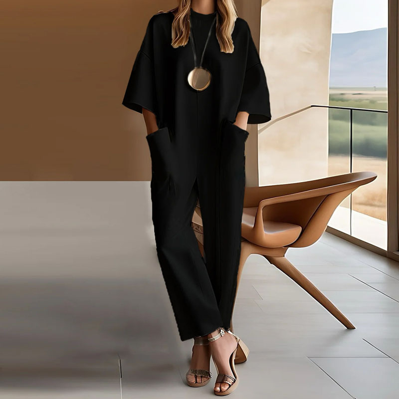 Esgerth™ | Elegant kortærmet jumpsuit