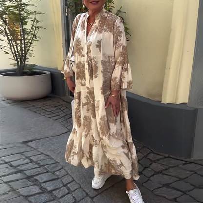 Mirone™ | Blomstret maxikjole