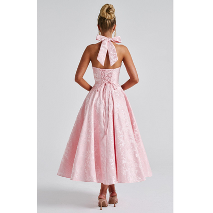 Ara™ | Midi-kjole med halskraveudskæring