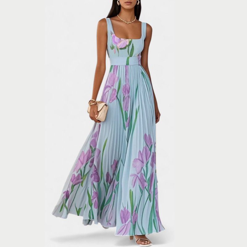 Calanthe™ | Elegant kjole med abstrakt print