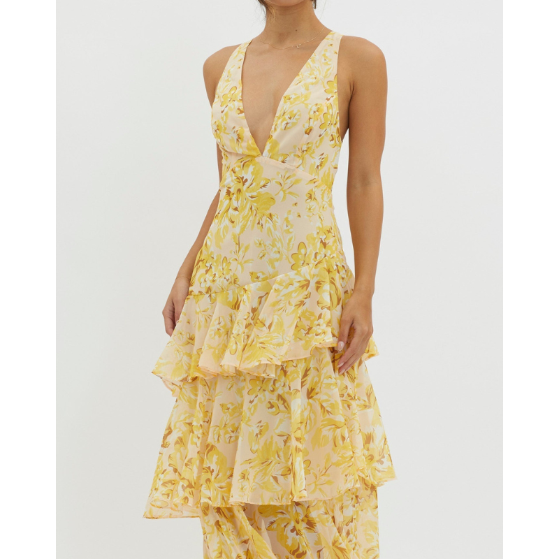 Faye™ | Bloom shift midi-kjole