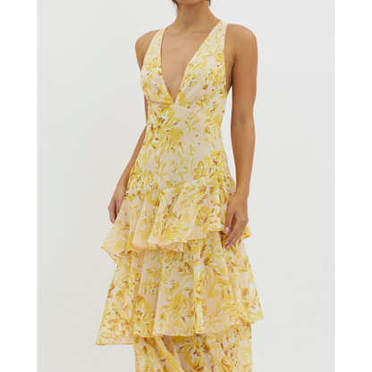 Faye™ | Bloom shift midi-kjole