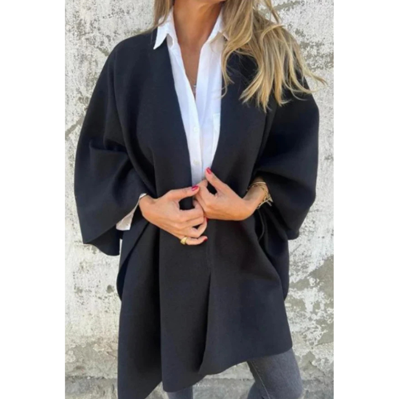 Luna™ | Løs kappejakke med V-hals