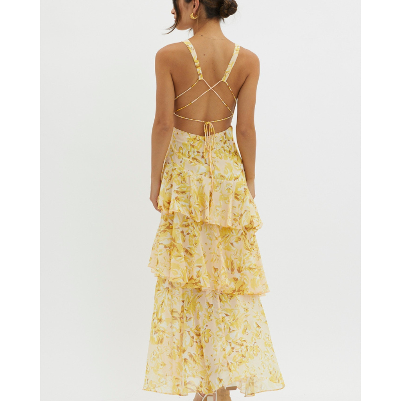 Faye™ | Bloom shift midi-kjole