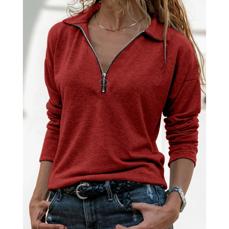 Sheena™ | Top med lynlås