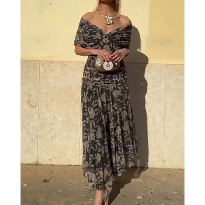 Julieta™ | Elegant V-hals kjole med bare skuldre