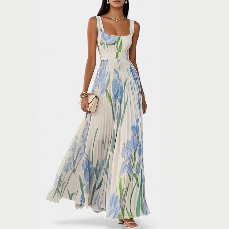 Calanthe™ | Elegant kjole med abstrakt print